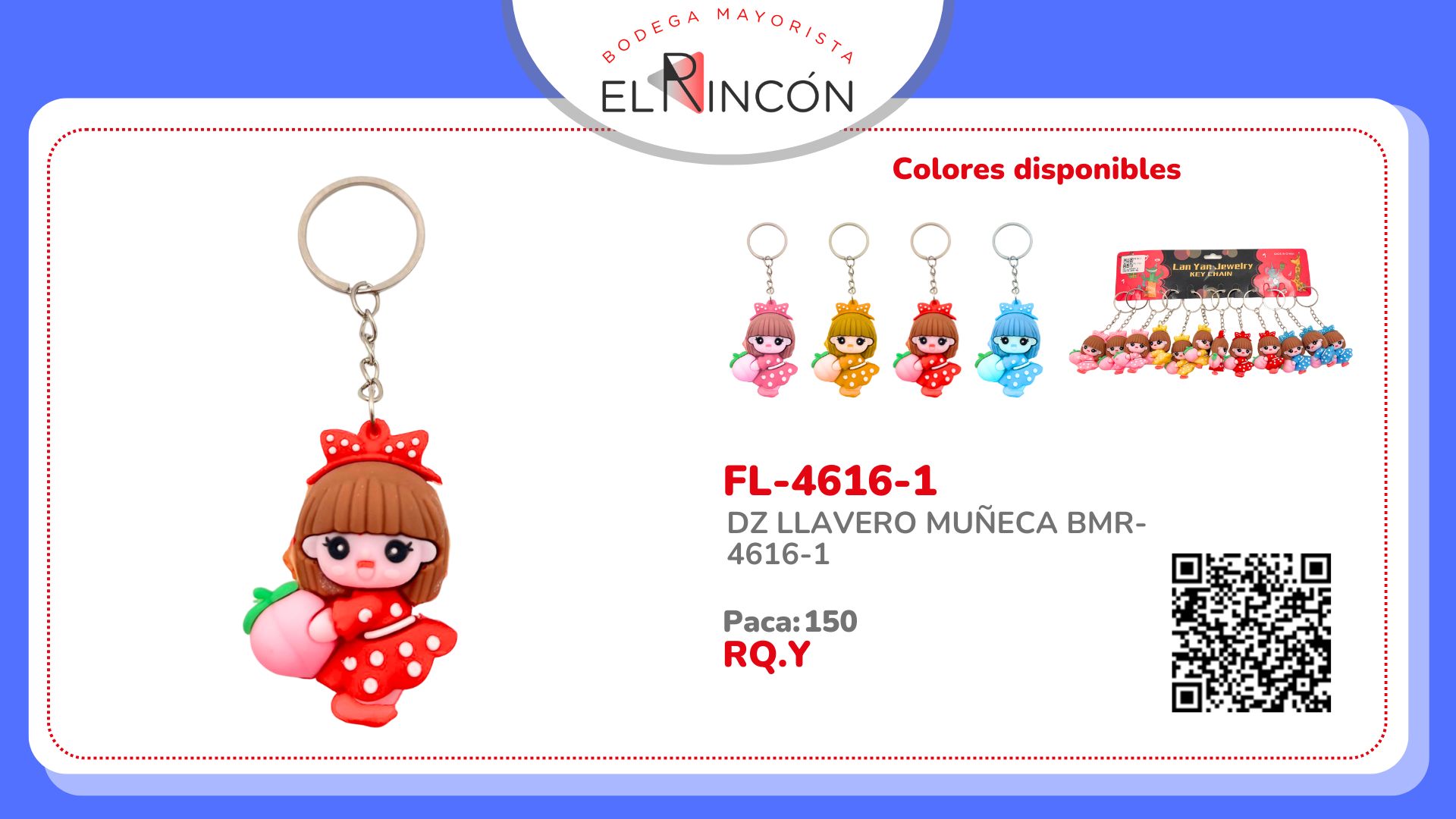 DZ LLAVERO MUÑECA BMR-4616-1