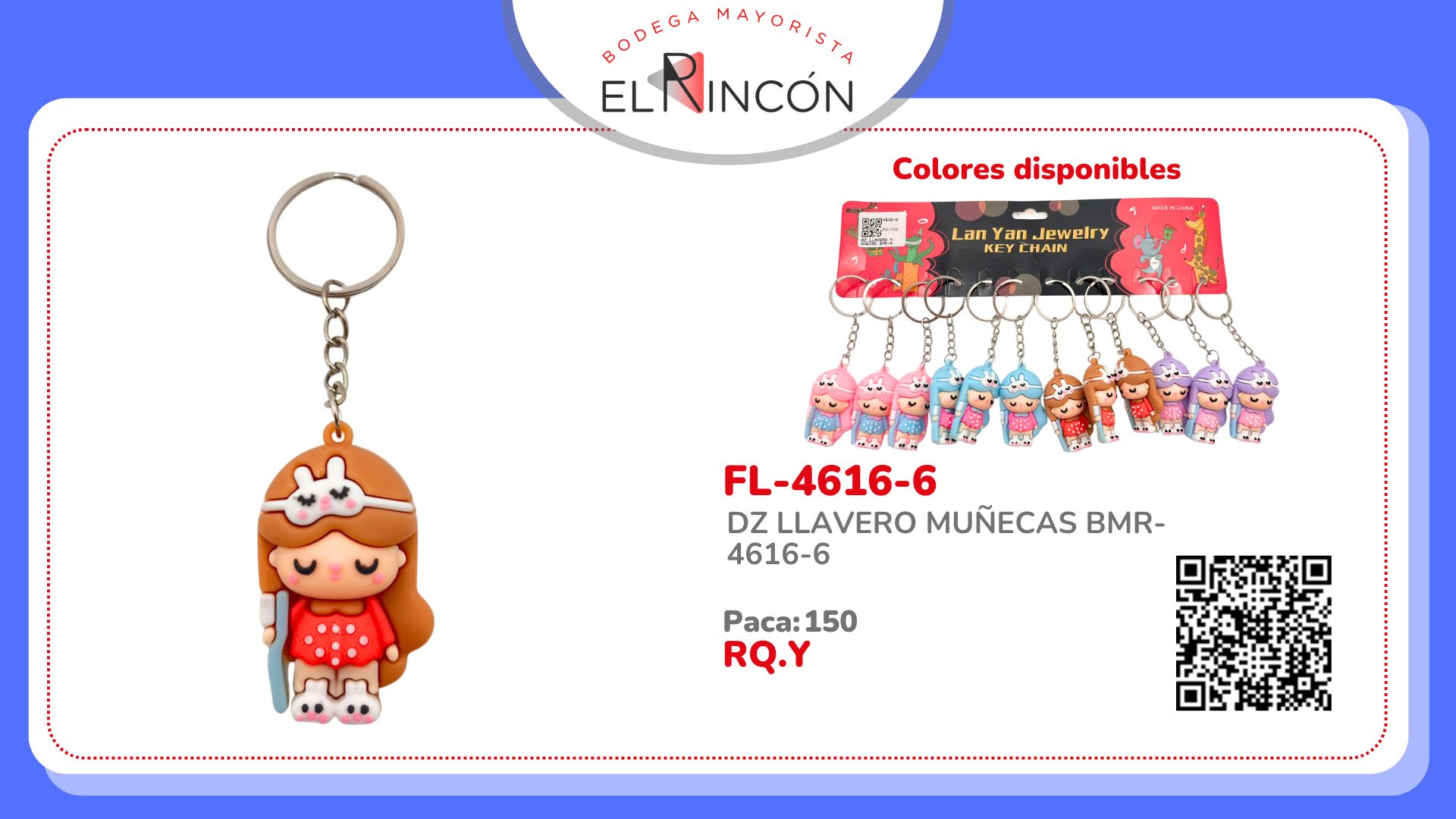 DZ LLAVERO MUÑECAS BMR-4616-6