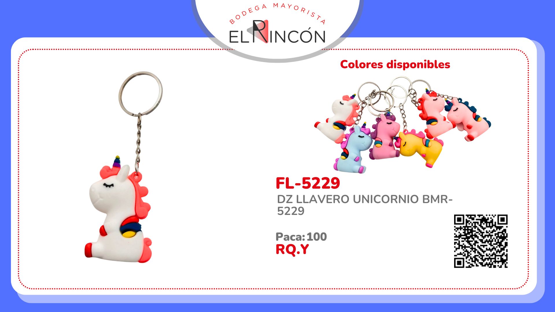 DZ LLAVERO UNICORNIO BMR-5229
