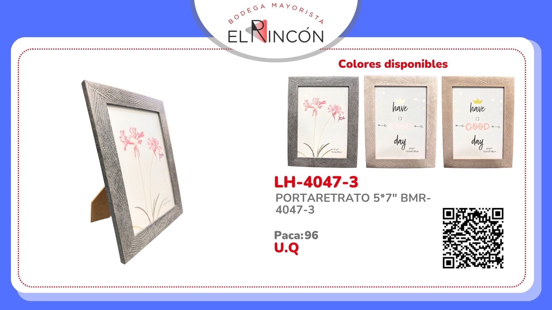 PORTARETRATO 5*7" BMR-4047-3