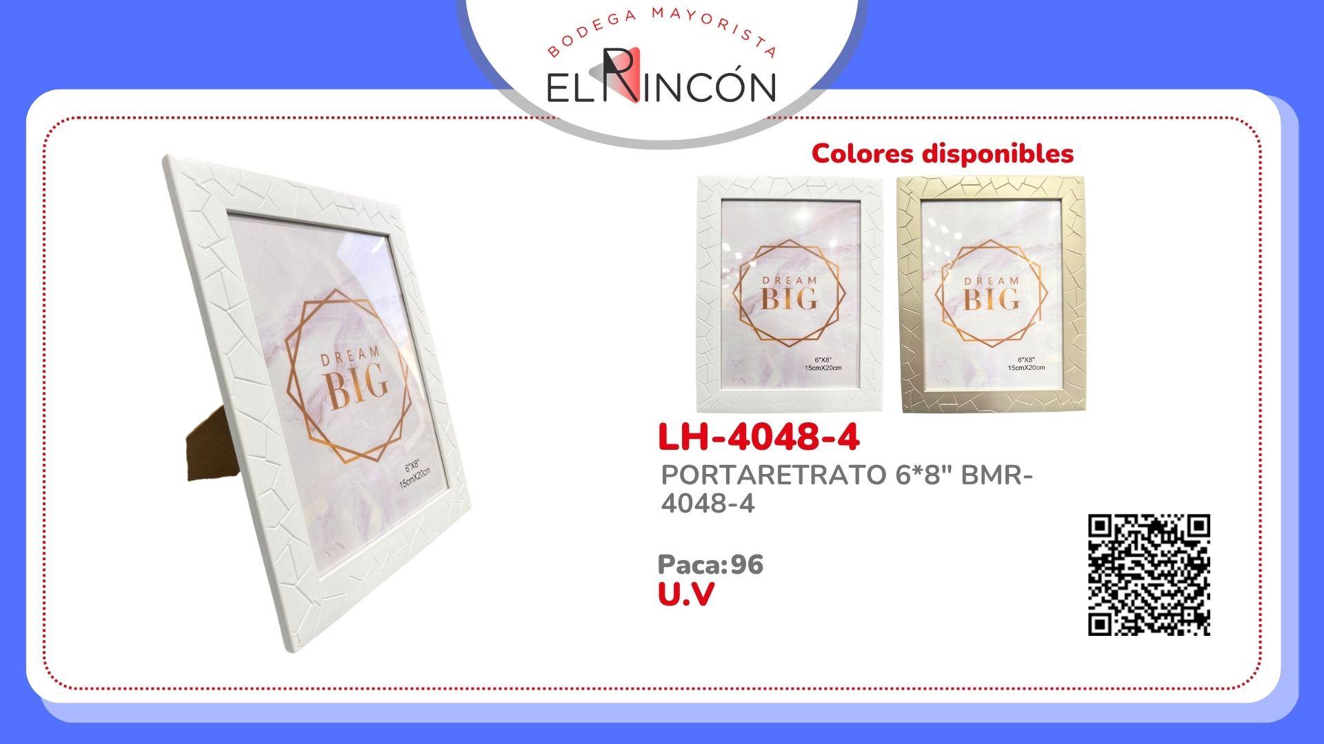 PORTARETRATO 6*8" BMR-4048-4