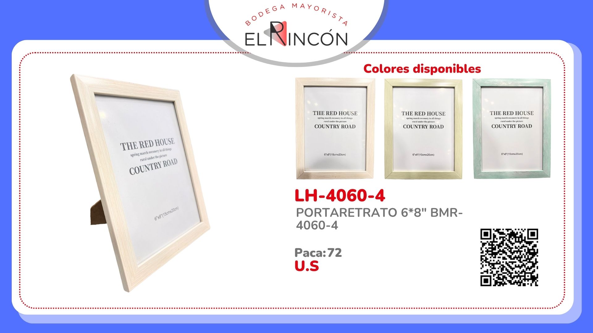 PORTARETRATO 6*8" BMR-4060-4