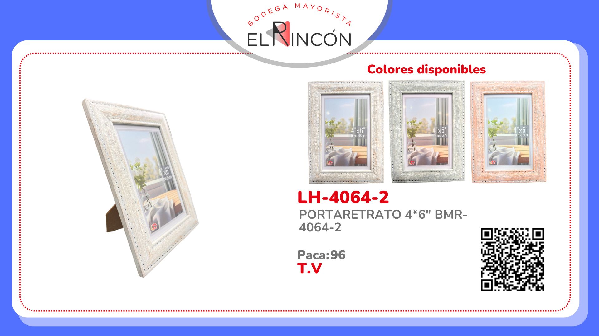 PORTARETRATO 4*6" BMR-4064-2