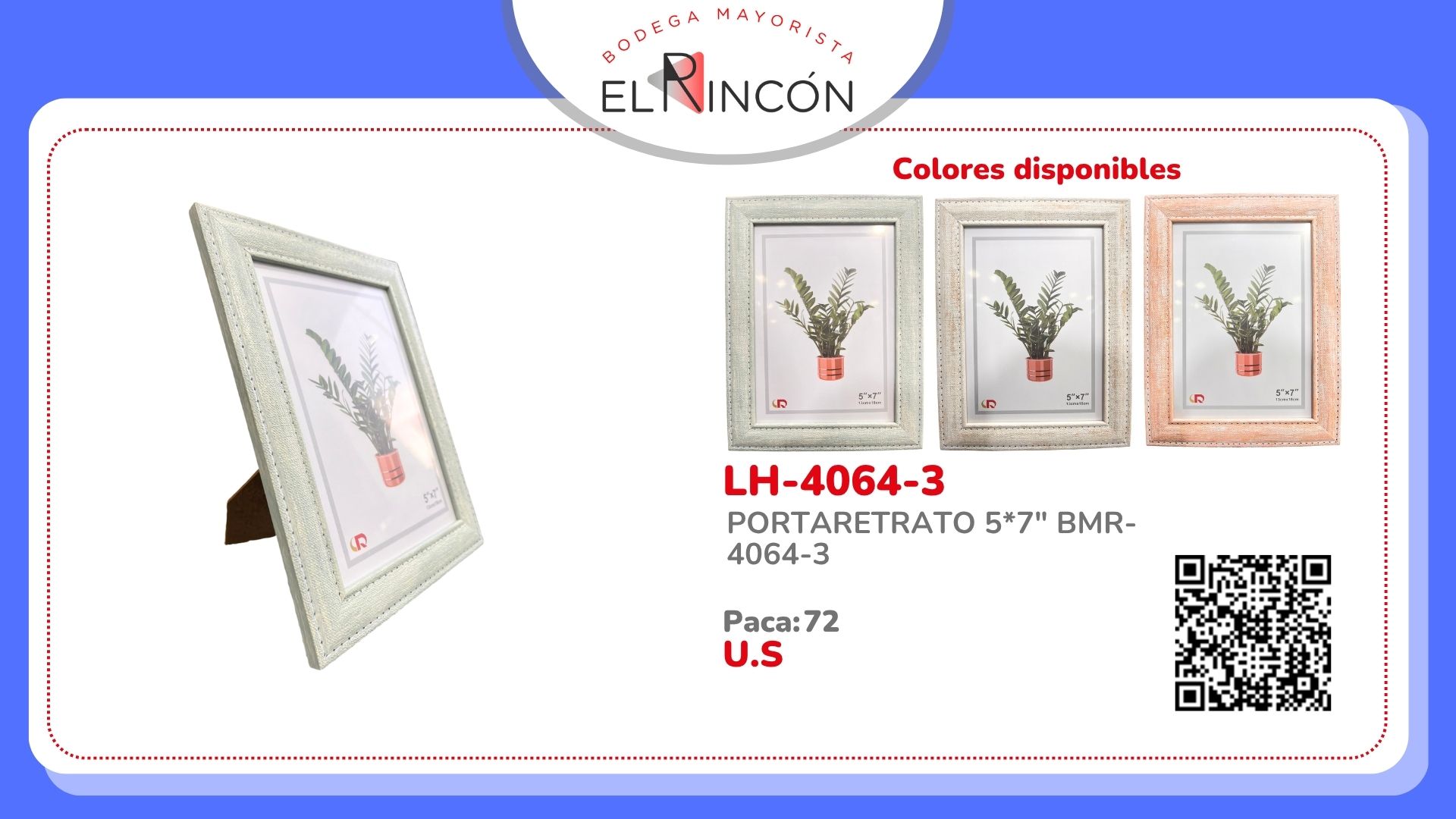 PORTARETRATO 5*7" BMR-4064-3