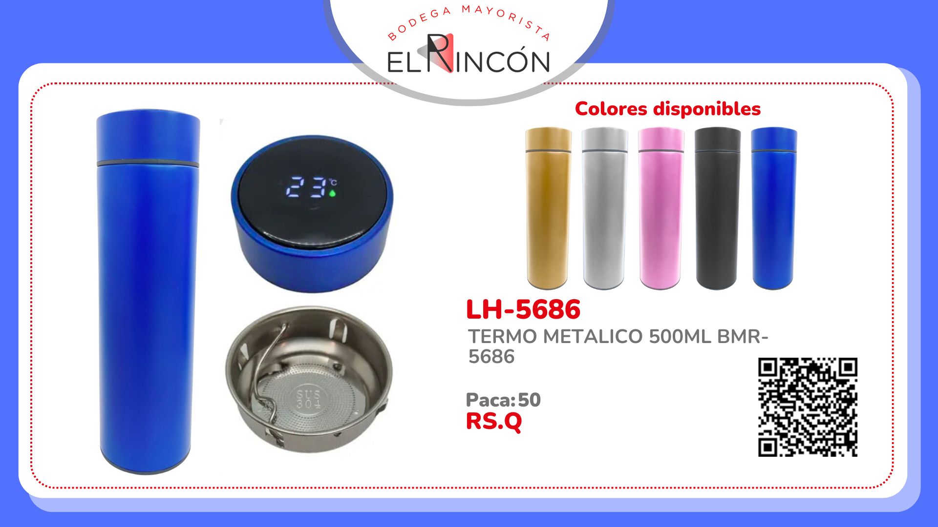 TERMO METALICO 500ML BMR-5686