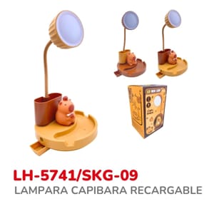 LAMPARA CAPIBARA RECARGABLE BMR-5741/SKG-09