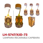LAMPARA RECARABLE CAPIBARA BMR-5747/XJD-73