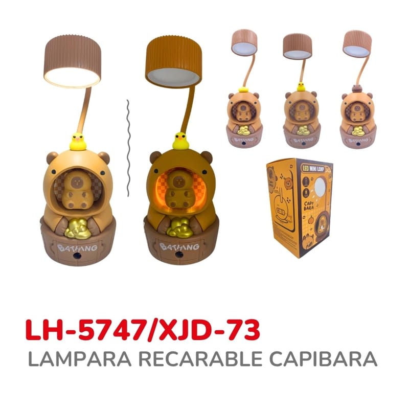 LAMPARA RECARABLE CAPIBARA BMR-5747/XJD-73