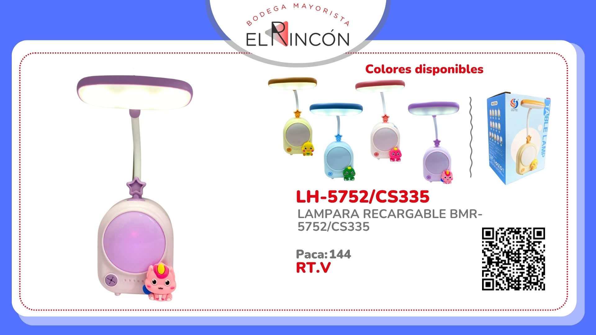 LAMPARA RECARGABLE BMR-5752/CS335