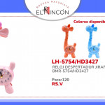 RELOJ DESPERTADOR JIRAFA BMR-5754/HD3427