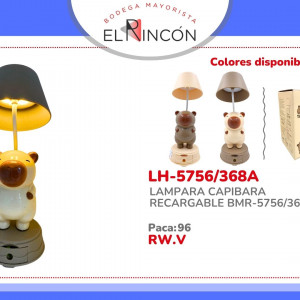 LAMPARA CAPIBARA RECARGABLE BMR-5756/368A