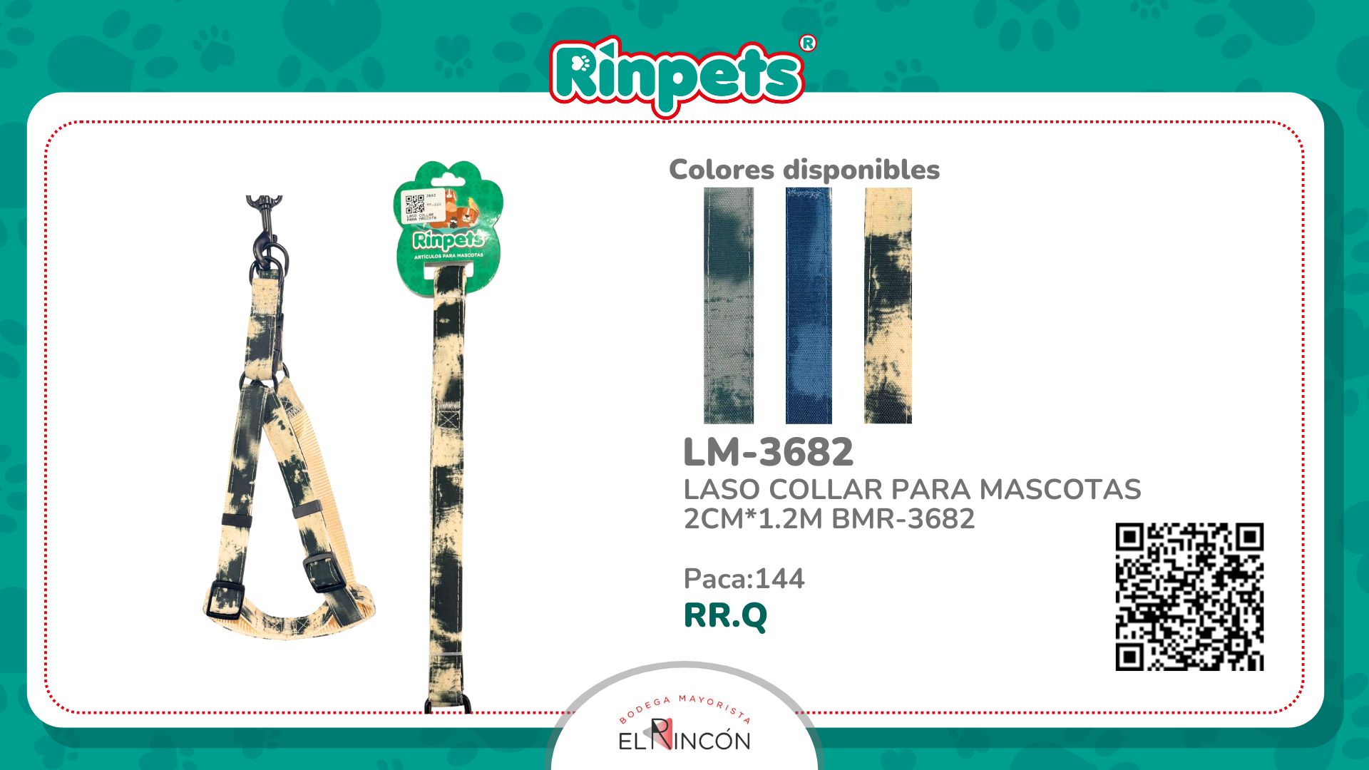LASO COLLAR PARA MASCOTAS 2CM*1.2M BMR-3682
