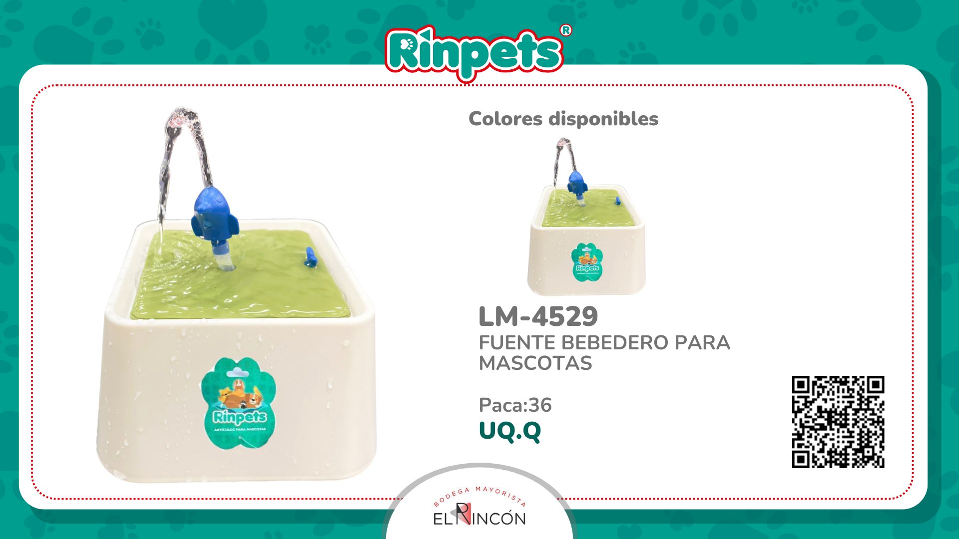 FUENTE BEBEDERO PARA MASCOTAS BMR-4529