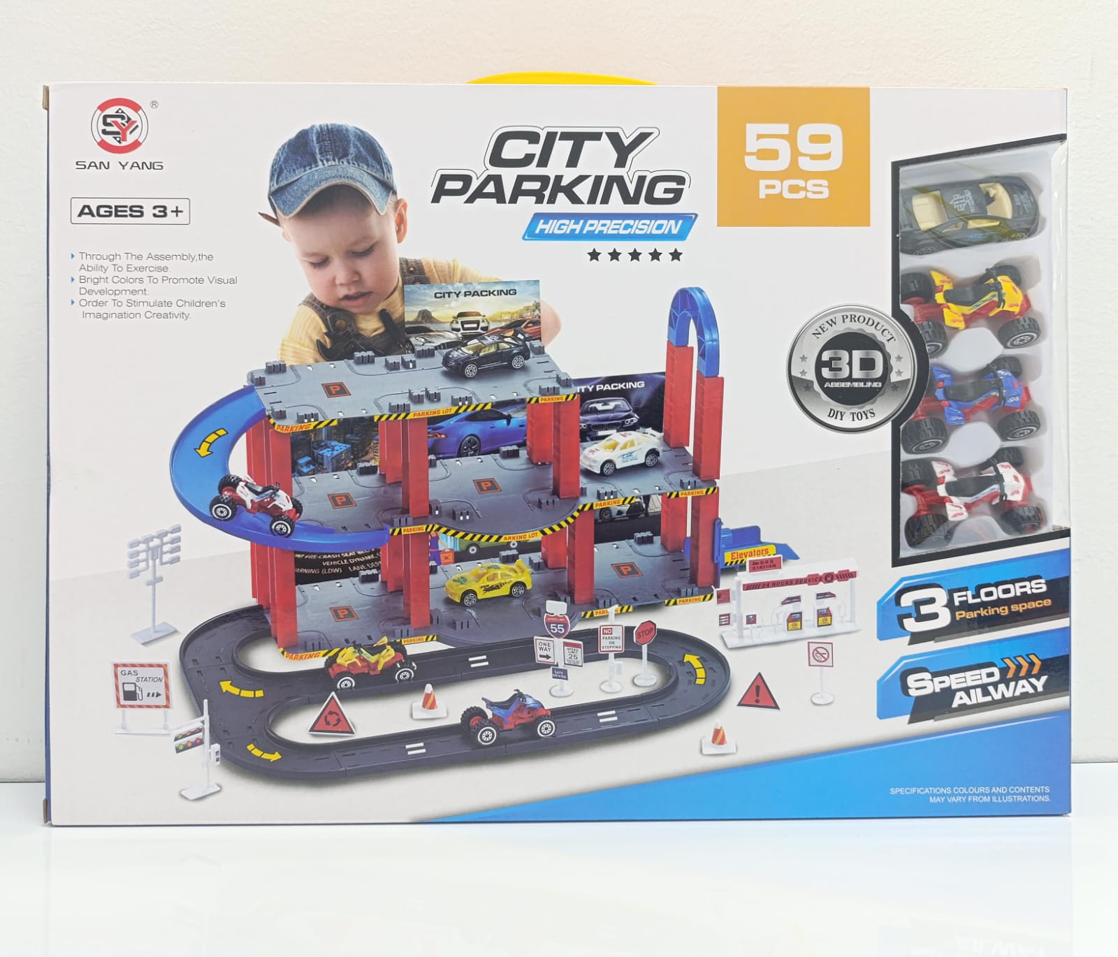PISTA DE CARROS LUJO 59 PZS EN CAJA 0908-66A
