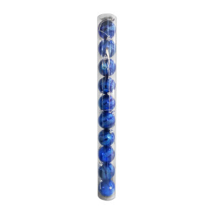 BOLA NAVIDEÑA AZUL OSCURO 6CM X10