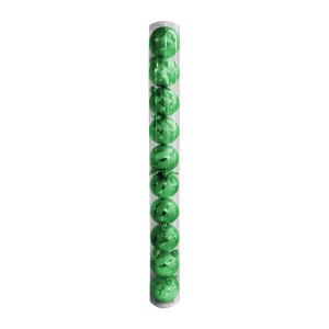 BOLA NAVIDEÑA VERDE 6CM X10