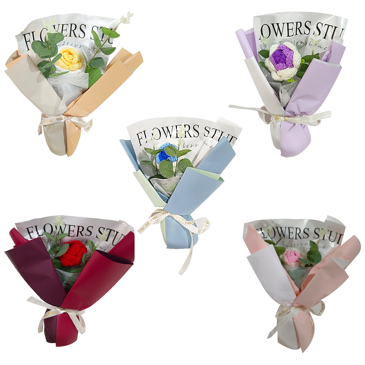 RAMO ROSAS FELIZ DIA EN BOLSA REGALO SEPARADA (CJX12):