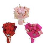 RAMO ROSAS FELIZ DIA EN BOLSA REGALO SEPARADA (CJX5):