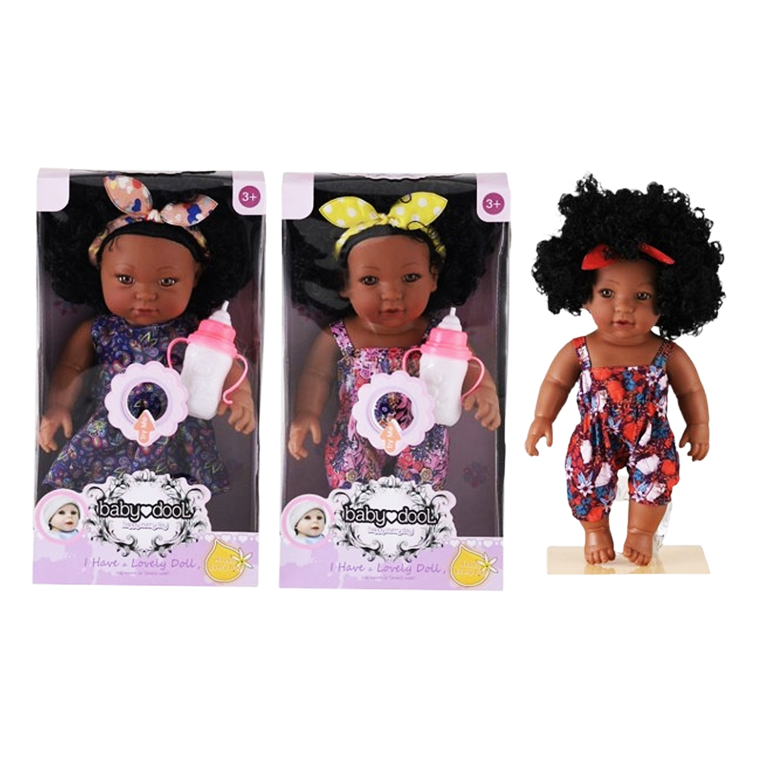 MUÑECA BEBE CON TETERO Y SONIDO