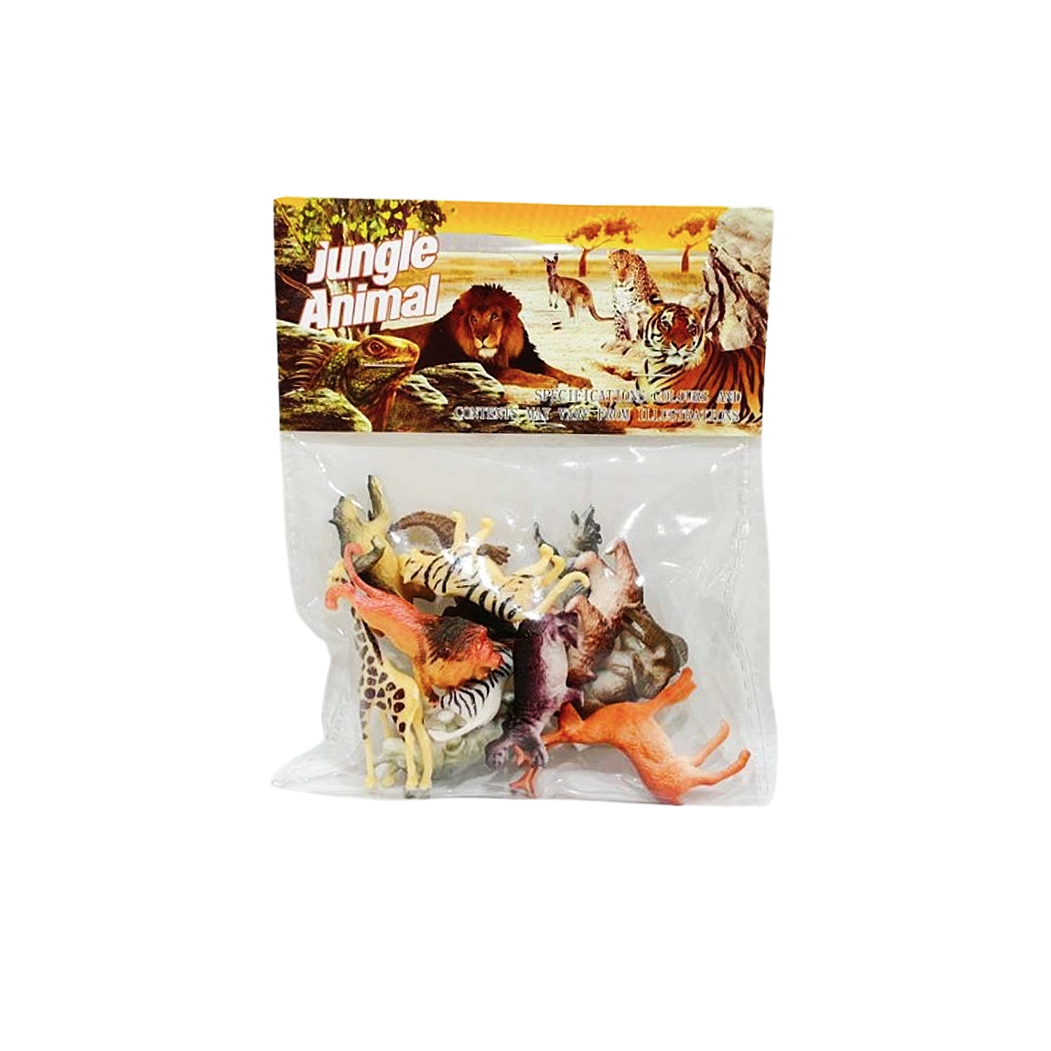 SET DE ANIMALES DE JUNGLA EN BOLSA