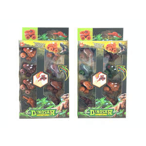 SET DE CARROS DINOSAURIO CON LANZADORES