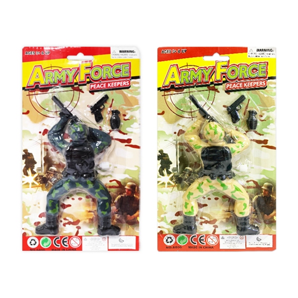 MUÑECO MILITAR DE CUERDA ENCARTONADO