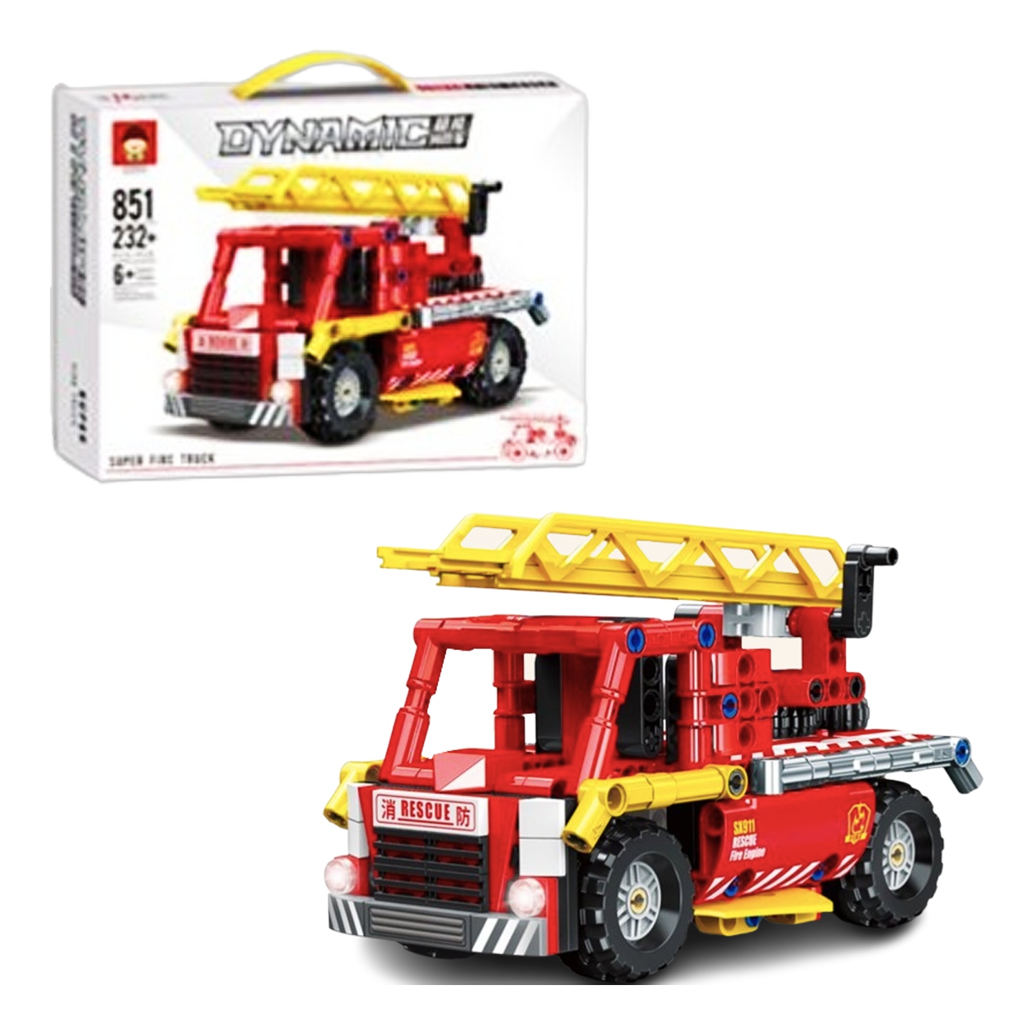 CAMION DE BOMBEROS ARMABLE X232PCS