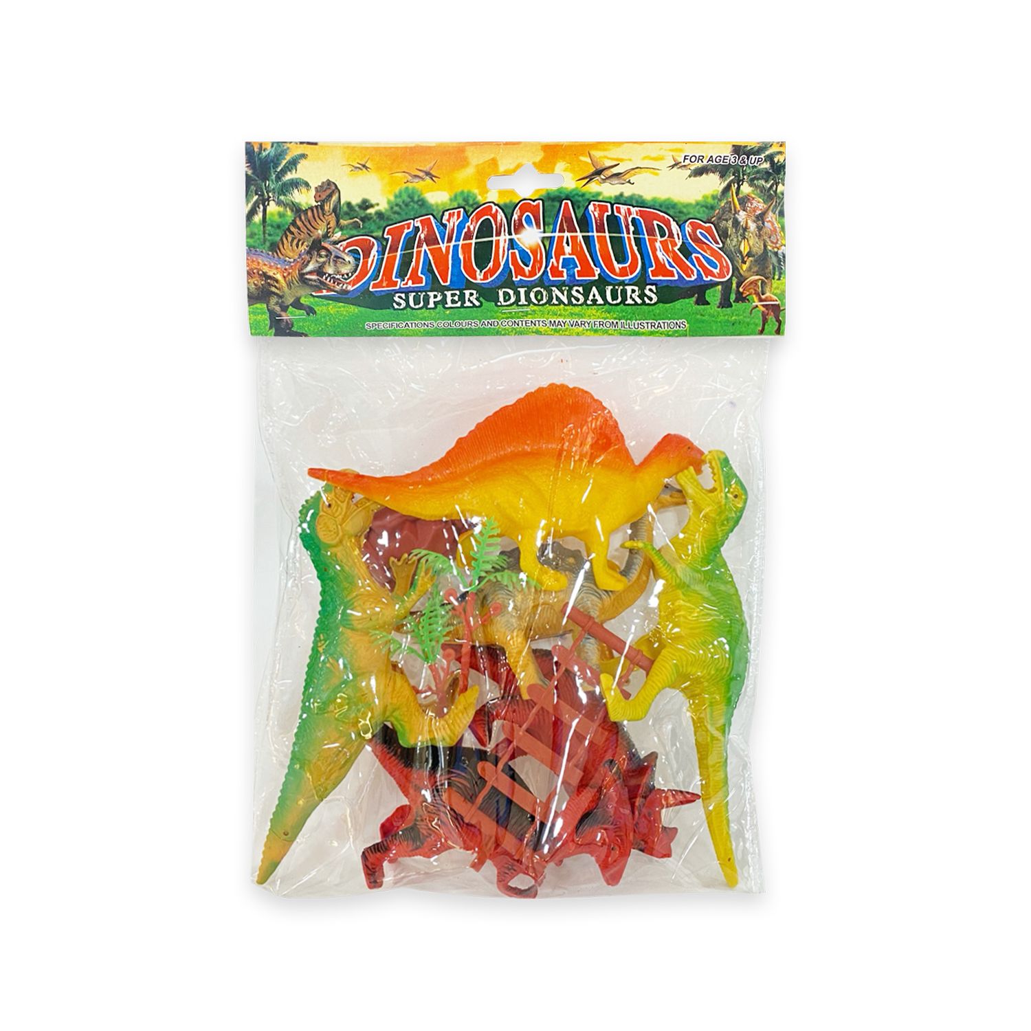 SET DE DINOSAURIOS EN BOLSA