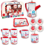 JUEGO DE TÉ EN CAJA METALICA X15 PCS