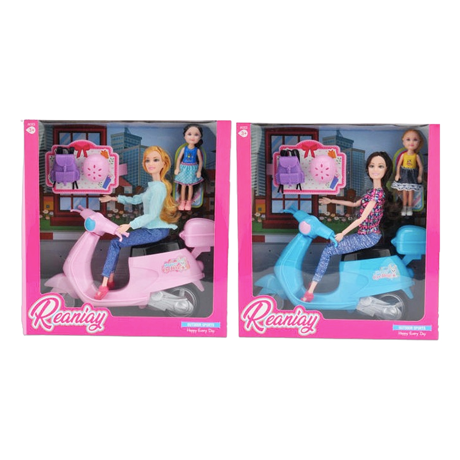 BARBIE EN MOTOCICLETA CON ACCESORIOS