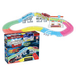 PISTA CON LUZ Y ACCESORIOS X128 PCS (PILA)