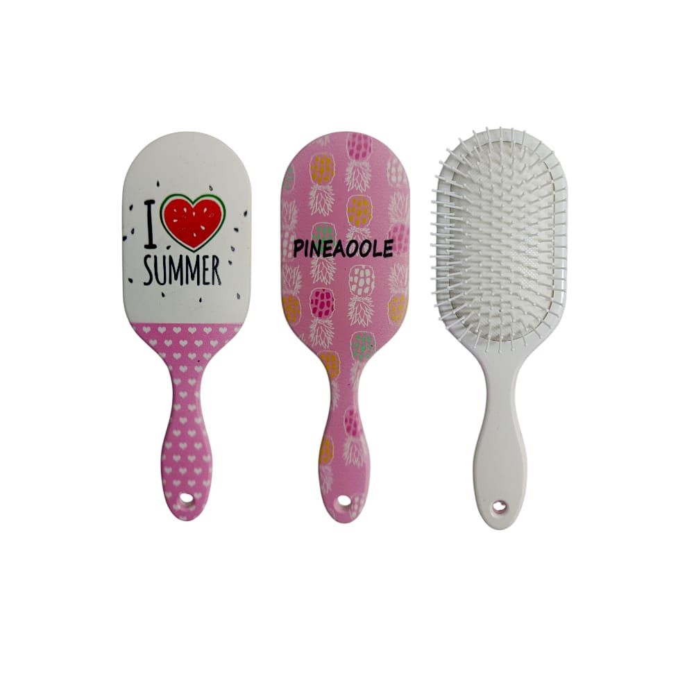 CEPILLO OVALADO ESTAMPADO CORAZONES BMR-6311-13