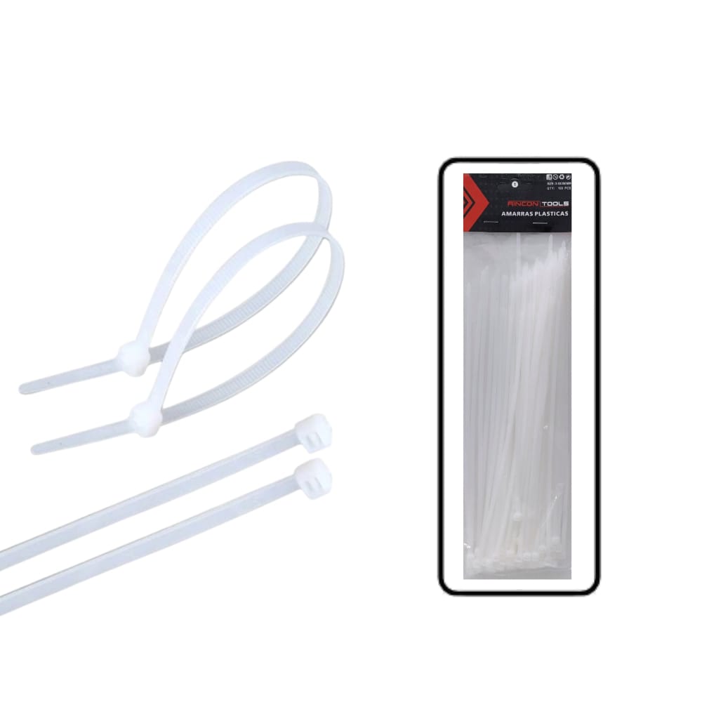 SET AMARRAS X100 GD BLANCAS BMR-2499 (PQTX100)