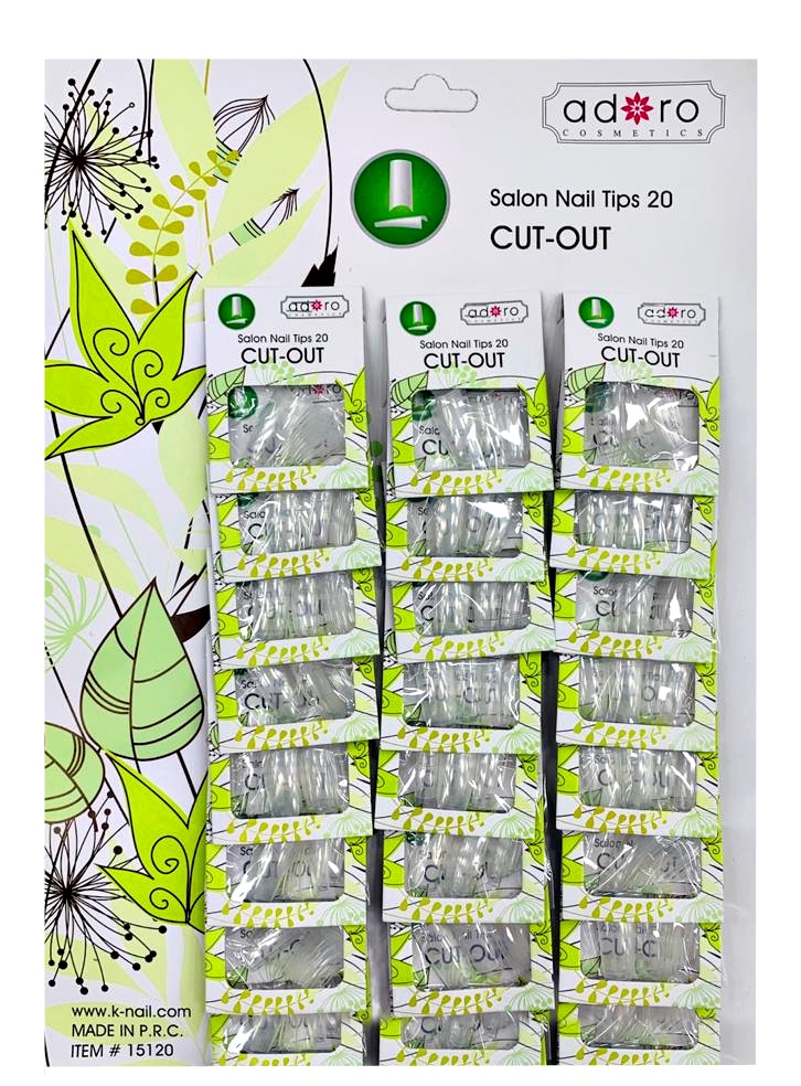 UÑA ADORO CUT-OUT TRANSPARENTE DK-15120T (CRTX24)
