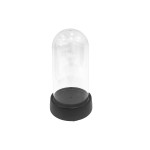 CAPSULA TRANSPARENTE CON BASE 7*13CM