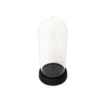 CAPSULA TRANSPARENTE CON BASE 8*18CM