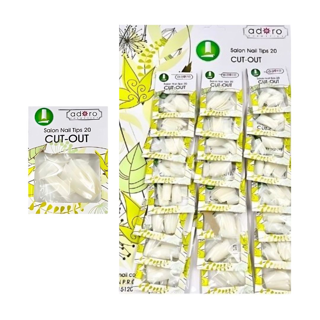 CARTON UÑA X24 ADORO CUT OUT NATURAL 15120