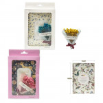AGENDA ARGOLLADA CON FLORES LINEAS