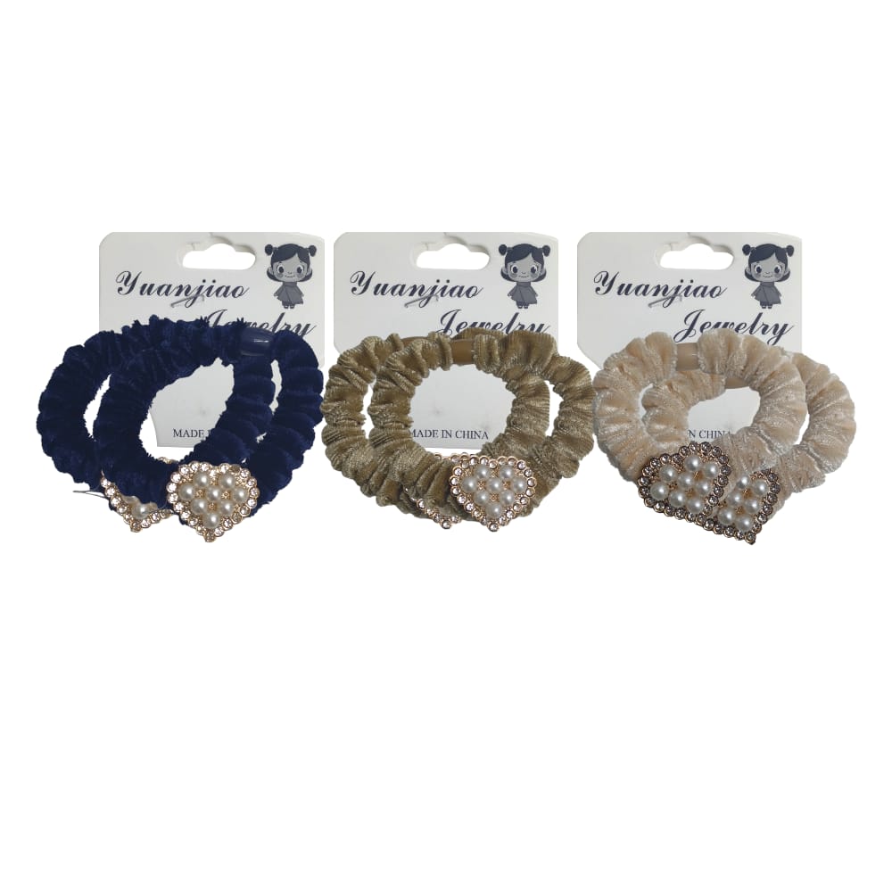 SET DE COLERO APLIQUE LUJO CORAZÓN DK-3258-1