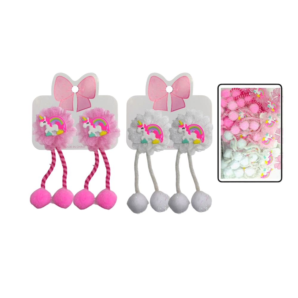 PINZA MOÑO X2 APLIQUE UNICORNIO DK-3290-1