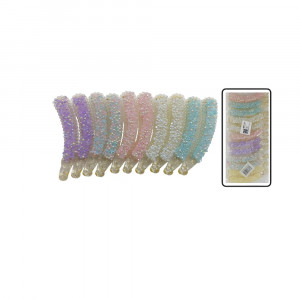 GANCHO BANANA MD TRASLUCIDO COLORES PASTEL DK-3323-3 (PQX12)
