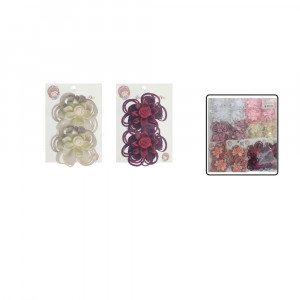 SET X2 DE PINZA PARA CABELLO CON APLIQUE DK-3467-10