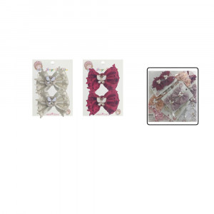 SET DE PINZA PARA CABELLO CON APLIQUE DK-3467-12
