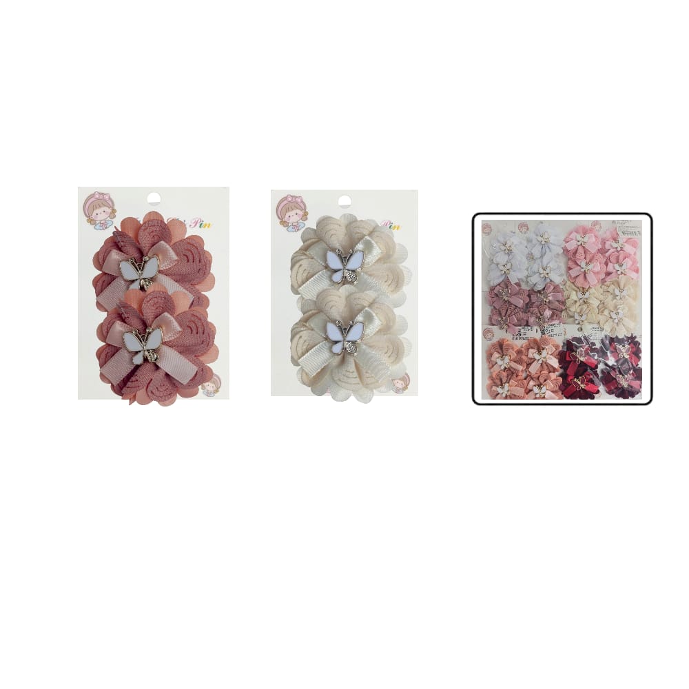 SET DE PINZA PARA CABELLO CON APLIQUE DK-3467-22