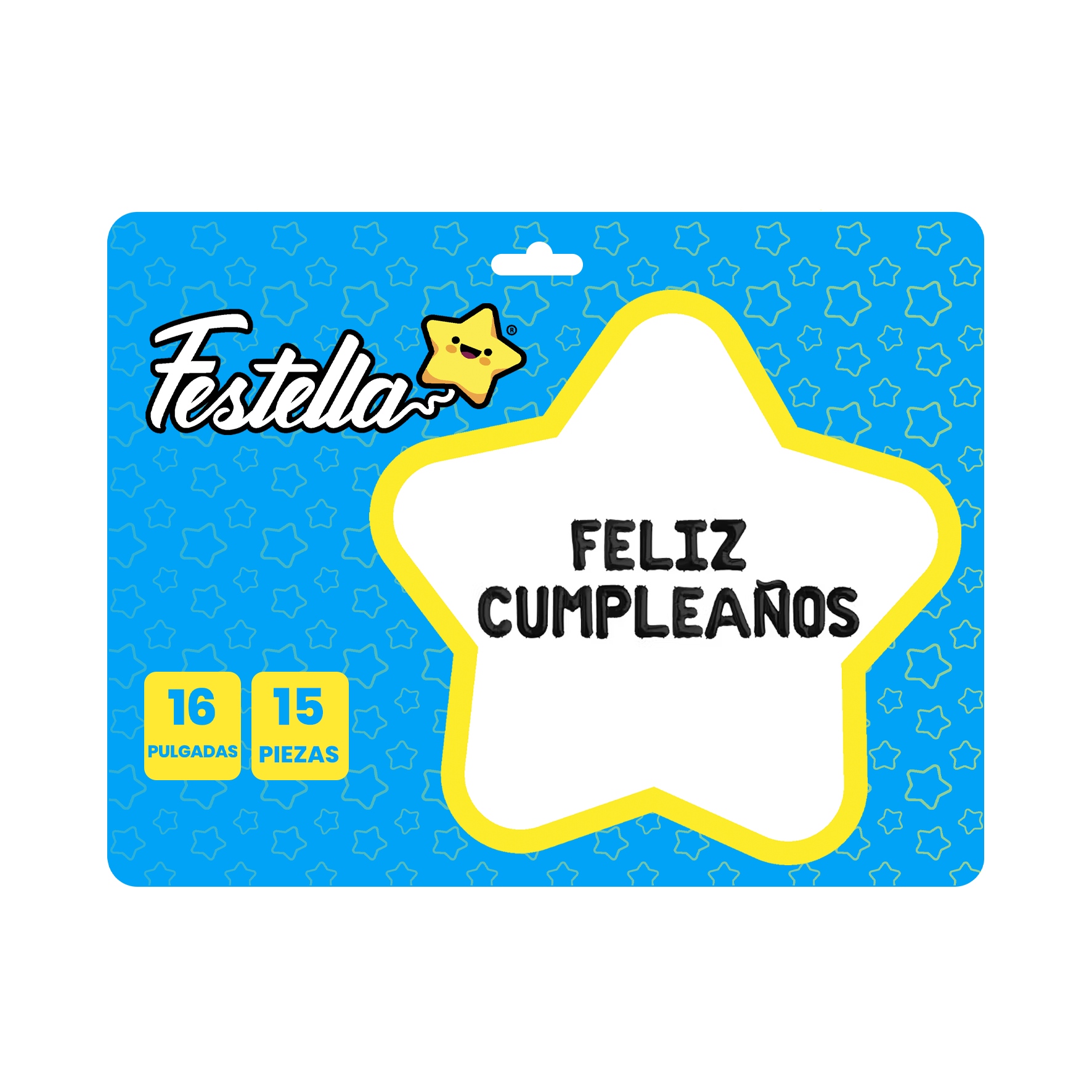 GLOBO FELIZ CUMPLEAÑOS NEGRO