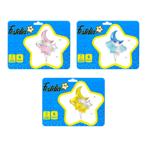 KIT GLOBO LUNA X6.