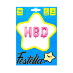 KIT GLOBO HBD 16" FUCSIA(PQTX12)
