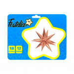 GLOBO ESTRELLA X12 PIEZAS PALO ROSA 26"(PQTX12)