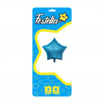 GLOBO ESTRELLA AZUL CLARO 5" X2(PQTX25)