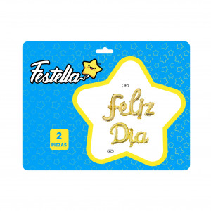 GLOBO FELIZ DIA DORADO